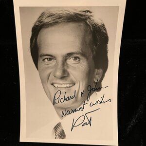 Pat Boone Signed Autographed 4x6 Black and White Photo w COA